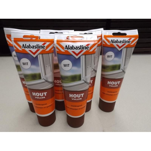 tubes Alabastine houtvulmiddel 330 gram (6x)
