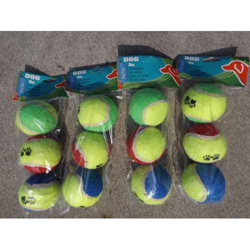 tennisballen sets voor honden (4x)