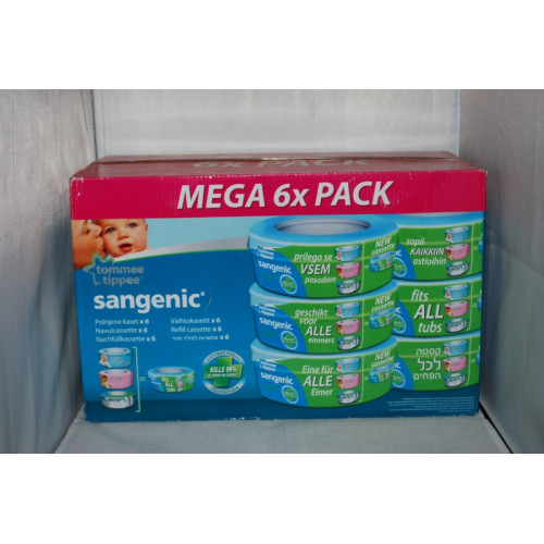 Mega Pack met 6 verpakkingen navulling voor tubs, 