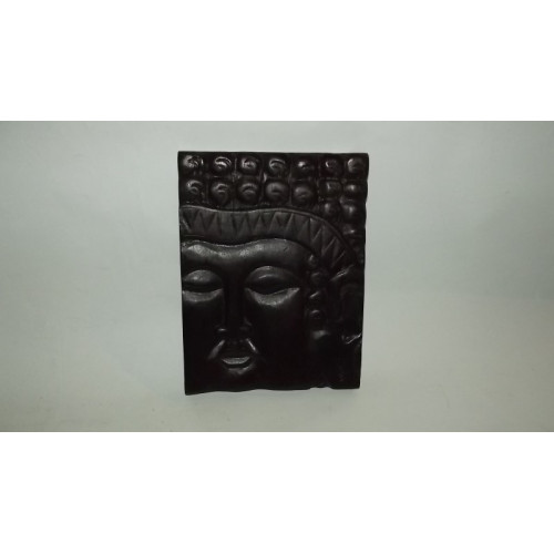 Boeddha afbeelding, op houten paneel, 12 stuks, 15x20cm