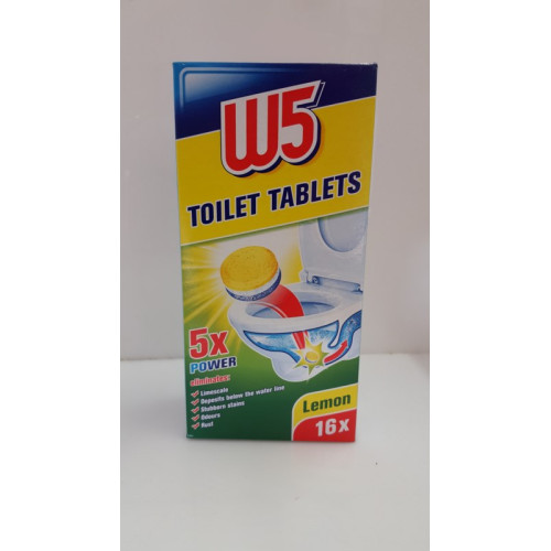 W5 wc tabletten voor een schonere wc doos a 16 stuks 12 doos