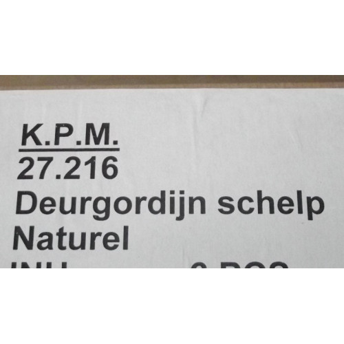 Deurgordijn Schelp 'natural', 12 stuks