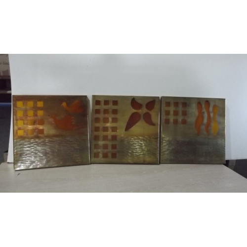 Set van 3 decoratieve panelen 50x50cm