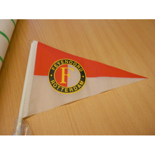 1 feyenoord vlag voor de kinderfiets, fiberstok met aansluiting ca 1,60 hoog