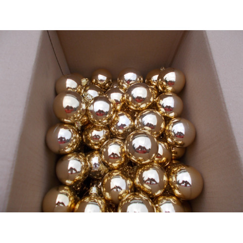 Kerstballen goud 6 cm 100 stuks