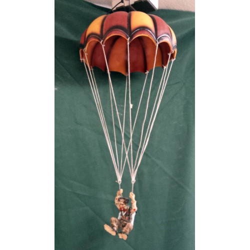 Parachute met clown, polystone