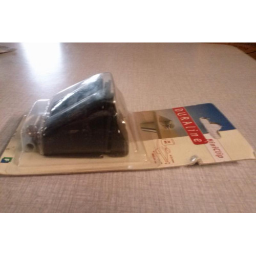 Duraline plankdrager clip zwart miniclip max.25 kg 4 verpakkingen