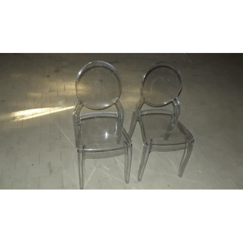 Stapelbare kunststof stoel, 2 stuks