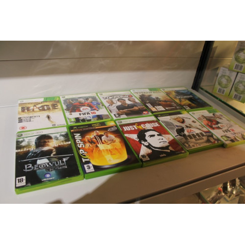 Xbox 360, games, 10 stuks