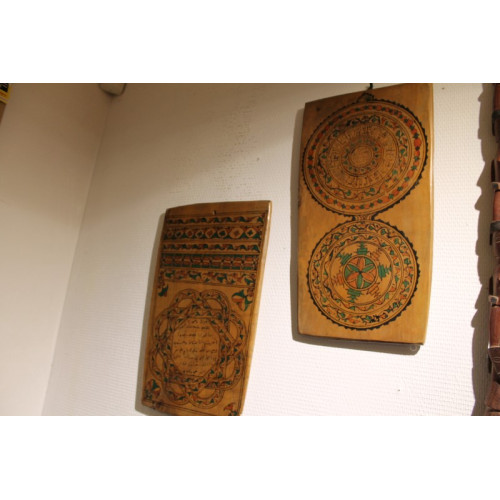Arabische houten panelen 2 stuks oud
