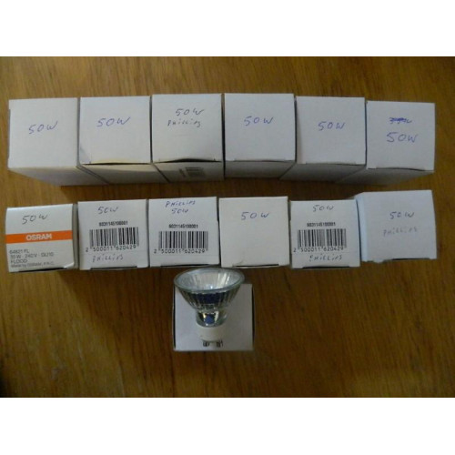 13 X Halogeen Lamp  50W - 240V