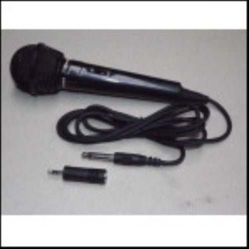 Microfoon met 6.3 mm plug en verloop plug naar 3.5 mm