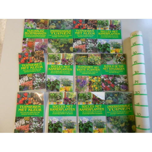 12 tuinier,plant en bloem boeken met tips, 6 verschillende