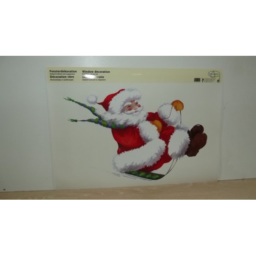 Raamdecoratie kerstman, 25x