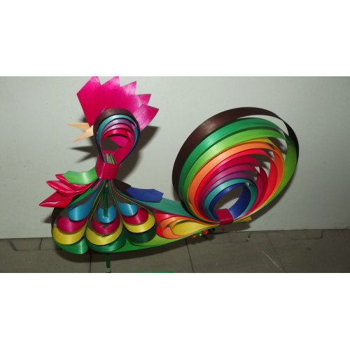 Decoratieve haan, multicolour, 15 stuks