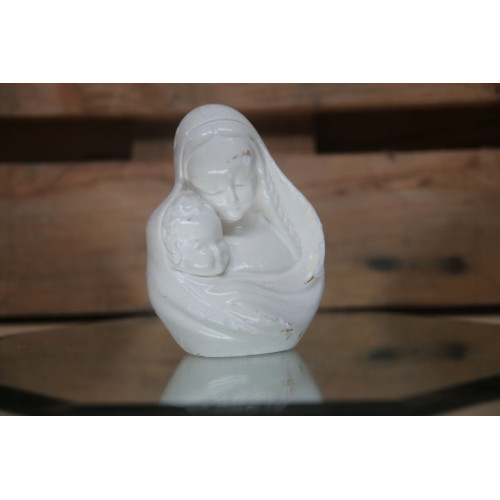 Wit maria met kindje jezus beeldje 11cm