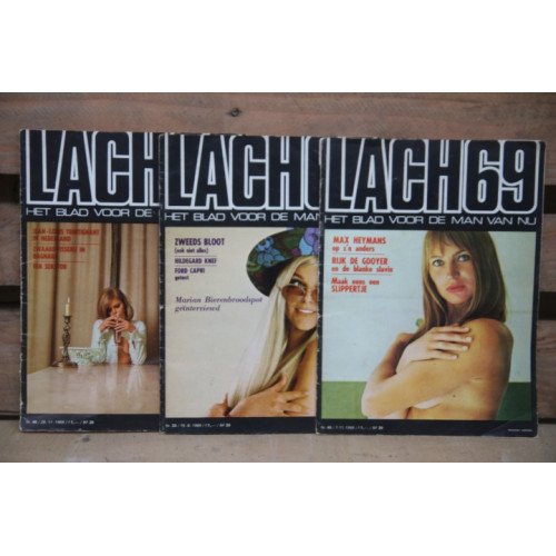 3 Vintage LACH69 blootboekjes uit 1969