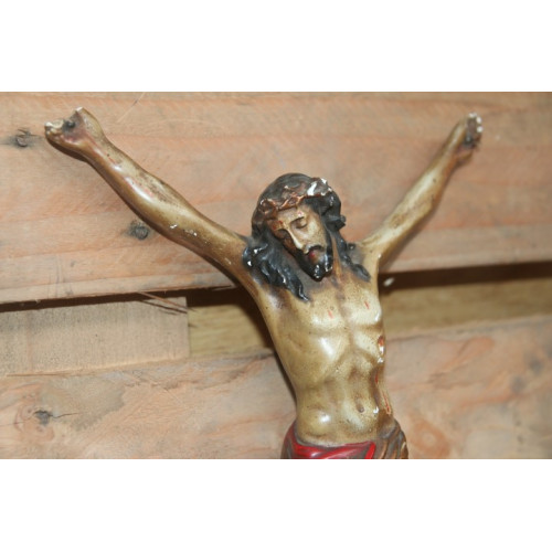 Oude Jezus zonder kruis van gips