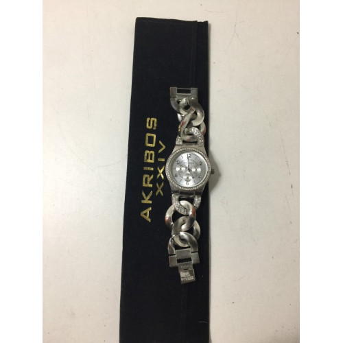 Horloge, merk Akribos XXIV, kleur zilver.