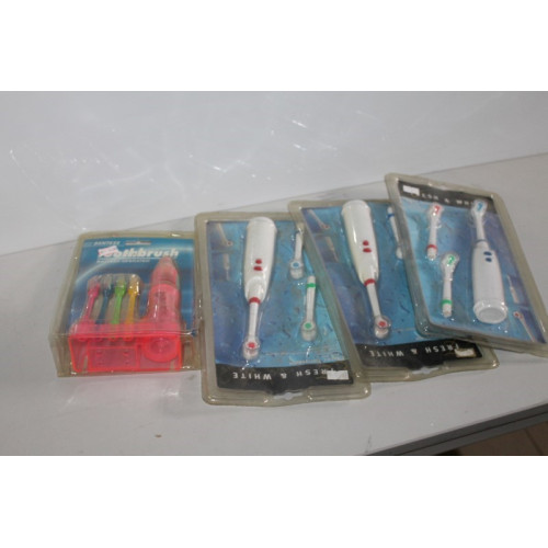 Elektrische tandenborstels 4 stuks zoals afgebeeld 