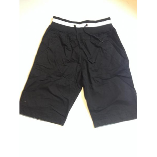 8x Heren korte broek bermuda Zwart maat S-L-XL 