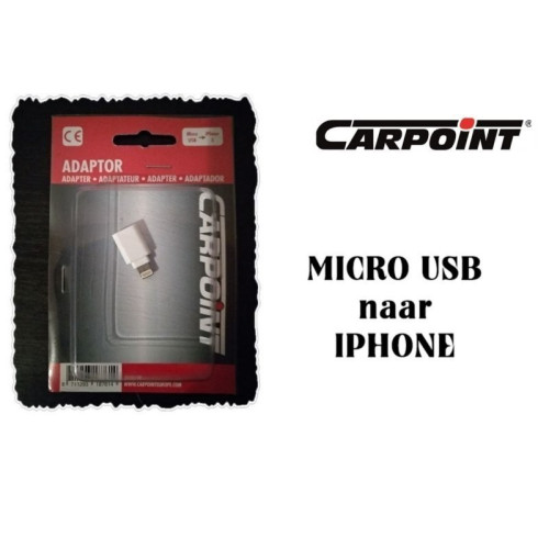 Adapter micro usb naar IPhone 10 stuks