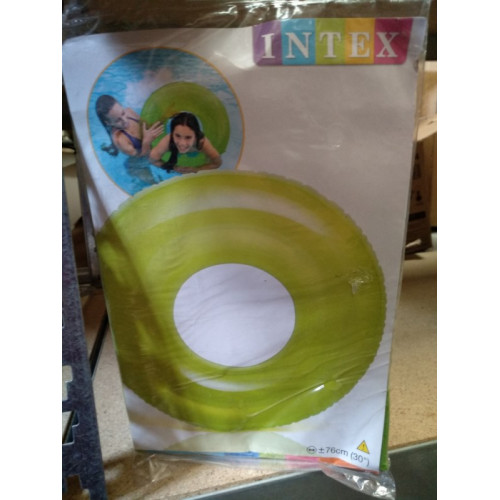 INTEX opblaasbare zwemband groen rond 76 cm 1 stuks