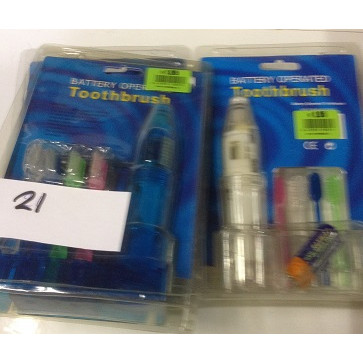 Tandenborstel op batterij retour uit verkoop 3 stuks