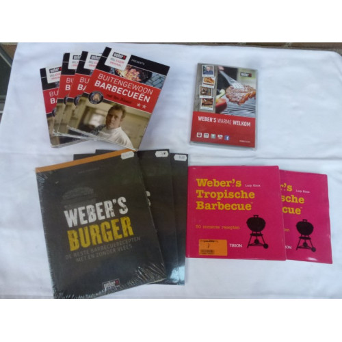 Weber BBQ boeken en CD's 10 stuks