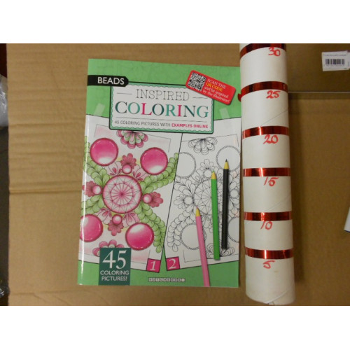 1 volwassen kleurboek beads, met online voorbeelden
