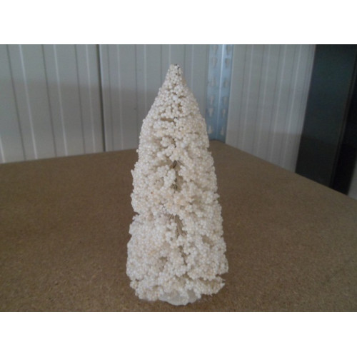 12x Witte kerstboompjes 16cm