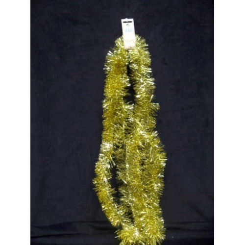 Kerstboom slinger 403G goud 270 cm, 6 stuks.