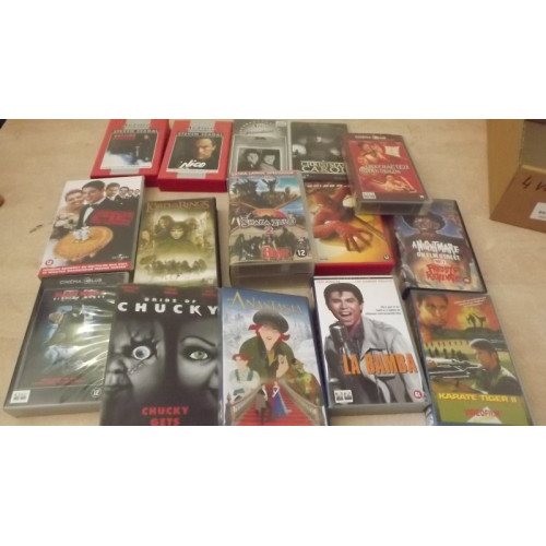 VHS banden, oa Lord of the Rings, Steven Seagal, Spiderman, 15 stuks