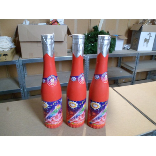 15x Party Poppers champagnefles 