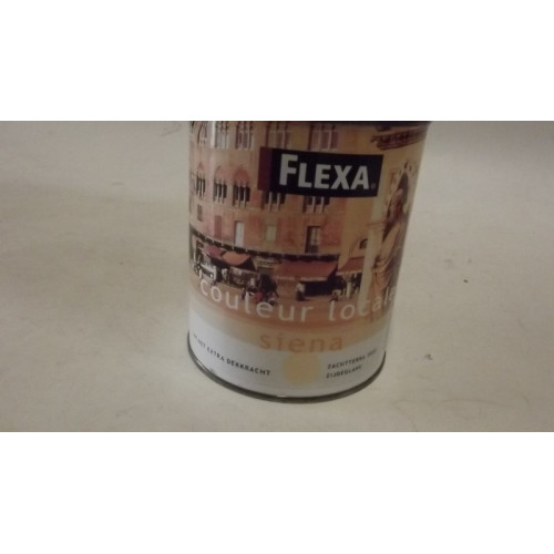 FLEXA verf, 3 potten van 0,75 L, zijdeglans, inhoud van 1 pot kan gem. 9-12 vierkante meter geschilderd worden