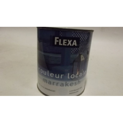 FLEXA verf, 3 potten van 0,75 L, hoogglans, inhoud van 1 pot kan gem. 9-12 vierkante meter geschilderd worden