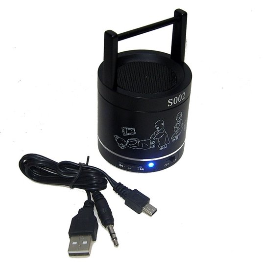 Mini oplaadbare MP3 speaker muziek afspelen van telefoon emmertje kleur