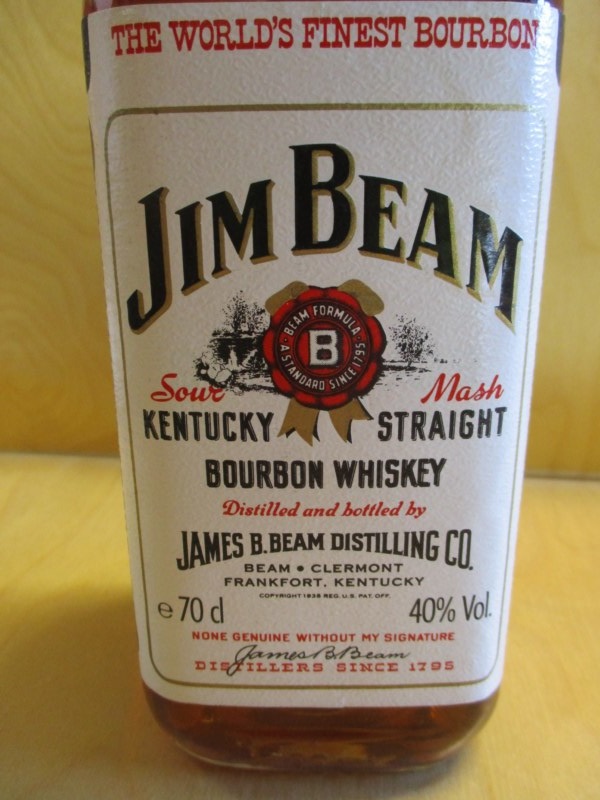 Jim Dean Kentucky Straight whisky 70 cl (Kavel nr 796009, Eindtijd 25 Feb. 2019 205000