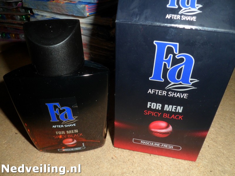 6x FA Aftershave for men spicy black (Kavel nr 858901, Eindtijd 21 Nov. 2019 193000