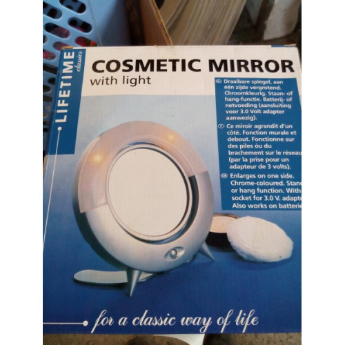 Make up spiegels met verlichting 2 stuks