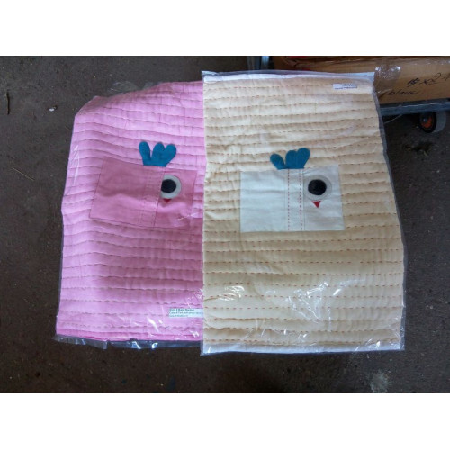 BIRDY NAM NAM babydekens in 2 kleuren 10 stuks handwerk uit india