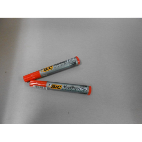 12 bic markers rood