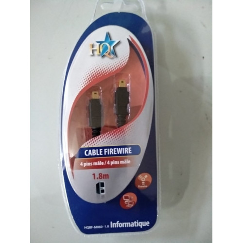 HQ Cable firewire 1.8 4 pins - 4 pins  20 stuks vk 42