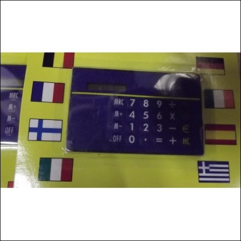 25 x Euro Calculator p/st verpakt op blister