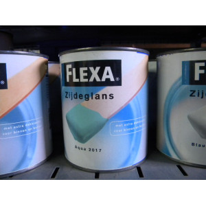 Flexa Zijdeglans, 2 blikken a 750 ml, Kleur AQUA 2017