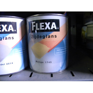 Flexa Zijdeglans, 4 blikken a750 ml, Kleur Mango 1745