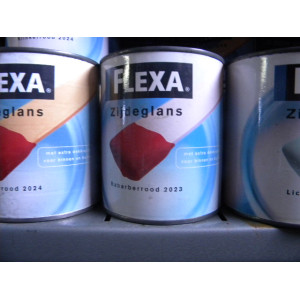 Flexa Zijdeglans, 2 blikken a 750 ml, Kleur Rabarber rood 2023