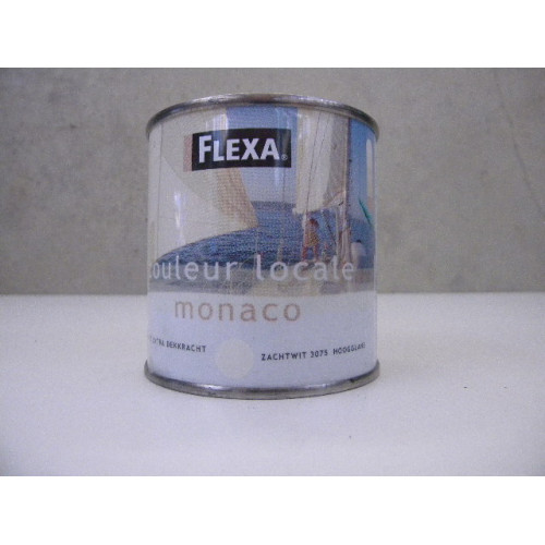 Flexa Hoogglans, 3 blikken a 250 ml, Kleur Zachtwit 3075