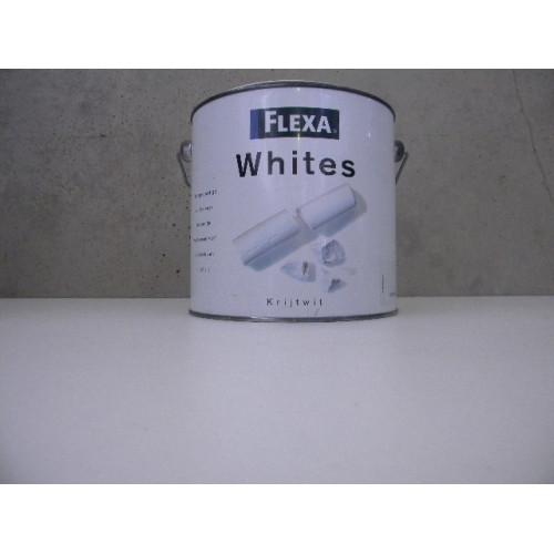 Flexa Muurverf, Mat, 1 blik a 2500 ml, Kleur Krijtwit