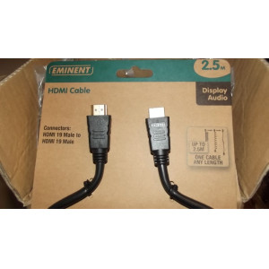 High Speed HDMI kabel, 2.5 meter, wvp €34.99, draaibaar, 36 stuks